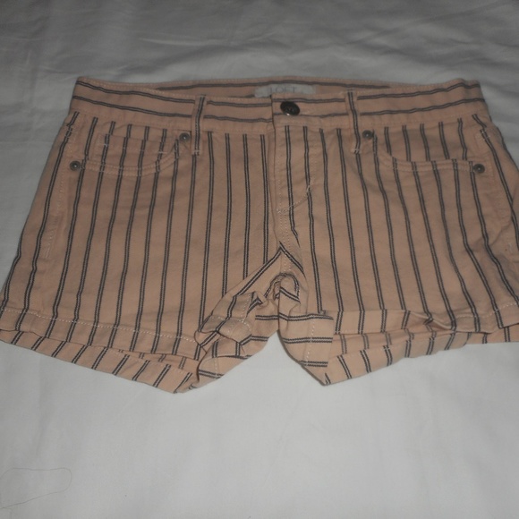 LOFT Pants - Loft Peachy/Beige Stripe Shorts